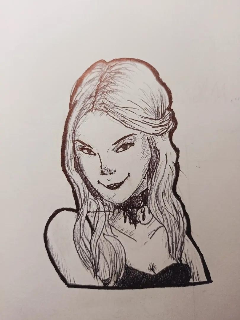 ujijrujijr's tweet image. Memories from 2022...
I recommended my friend to play @PoeAndMunro. She played and even drew sketches of the characters after finishing episode 6!
I was glad she liked the game!