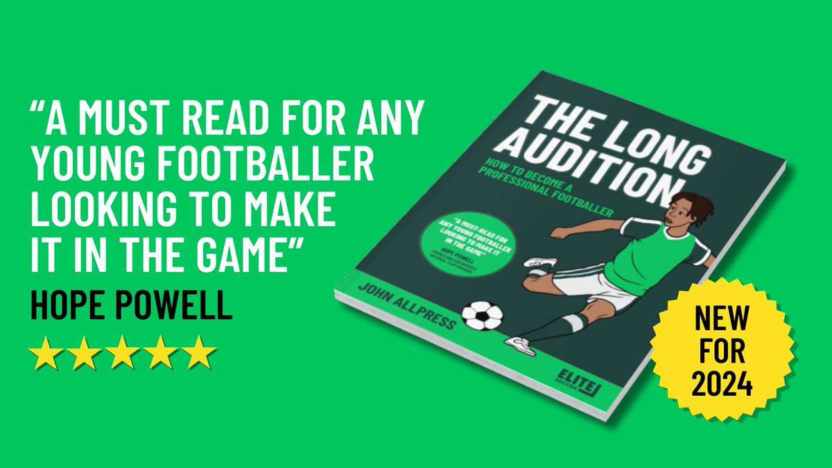 The Long Audition, the new book from John Allpress, formerly of the English FA and Tottenham Hotspur, is the ultimate player's guide to making it in the game.

A must read for any youngster who wants a soccer career.

Get your copy now.

elitesoccercoaching.net/products/the-l…