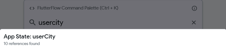 karolgost_'s tweet image. When you want to find variable usage in @flutterflow, you can check its references from command palette.

BUT it doesn&apos;t work for variables inside a firebase document (for example).

So I&apos;m wondering, how do you find references for such variables?
Do you have some tricks? 🤓