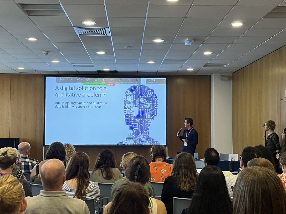 Dominika Kwasnicka (@dkwasnicka) on Twitter photo We have a ‘data problem’ <a href="/FelixNaughton/">Felix Naughton</a> at <a href="/EHPSociety/">European Health Psychology Society</a> #EHPS2024 conference. Can #AI help us make sense of free text survey responses? Yes, potentially #MATA Machine Assisted Topic Analysis can! We have a ‘data problem’ <a href="/FelixNaughton/">Felix Naughton</a> at <a href="/EHPSociety/">European Health Psychology Society</a> #EHPS2024 conference. Can #AI help us make sense of free text survey responses? Yes, potentially #MATA Machine Assisted Topic Analysis can!
