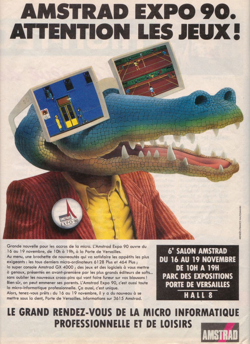 AllmightoFranky's tweet photo. La publicite du jour,bonjour!Des pubs pêchées dans un #PlayerOne de 1990!Deux pages pour #Amstrad,pour la #GX4000 cette console pas top et l'expo Amstrad!!Pui la #PCengine distribué par Sodipeng et #FireAndForget2!! #retro #retrogaming #oldschool #80s #90s https://t.co/6lDy8FVXCt