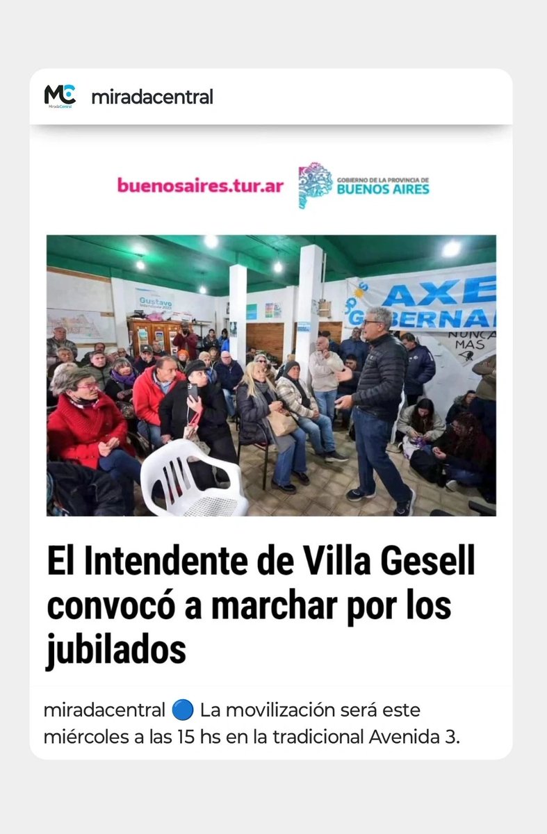 mirada_central's tweet photo. 💬 “El Gobierno vetó el aumento, recortó medicamentos y reprimió a jubilados. Esto no puede seguir así. Tenemos que acompañar a nuestros adultos mayores ante el desamparo del Gobierno Nacional”, afirmó @BarreraGusOk https://t.co/rW8HUeh2fh