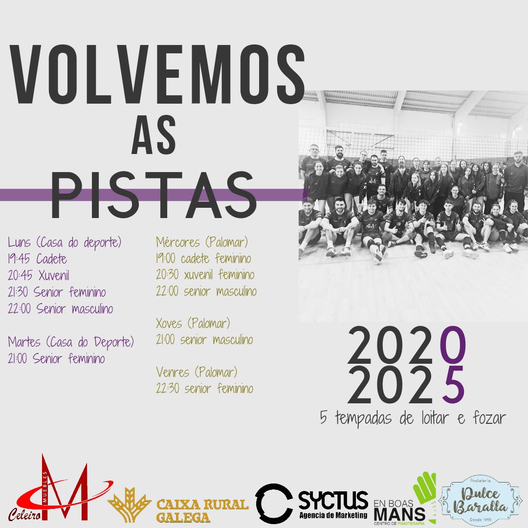 Volvemos as pistas!
Comeza a tempada 24/25!