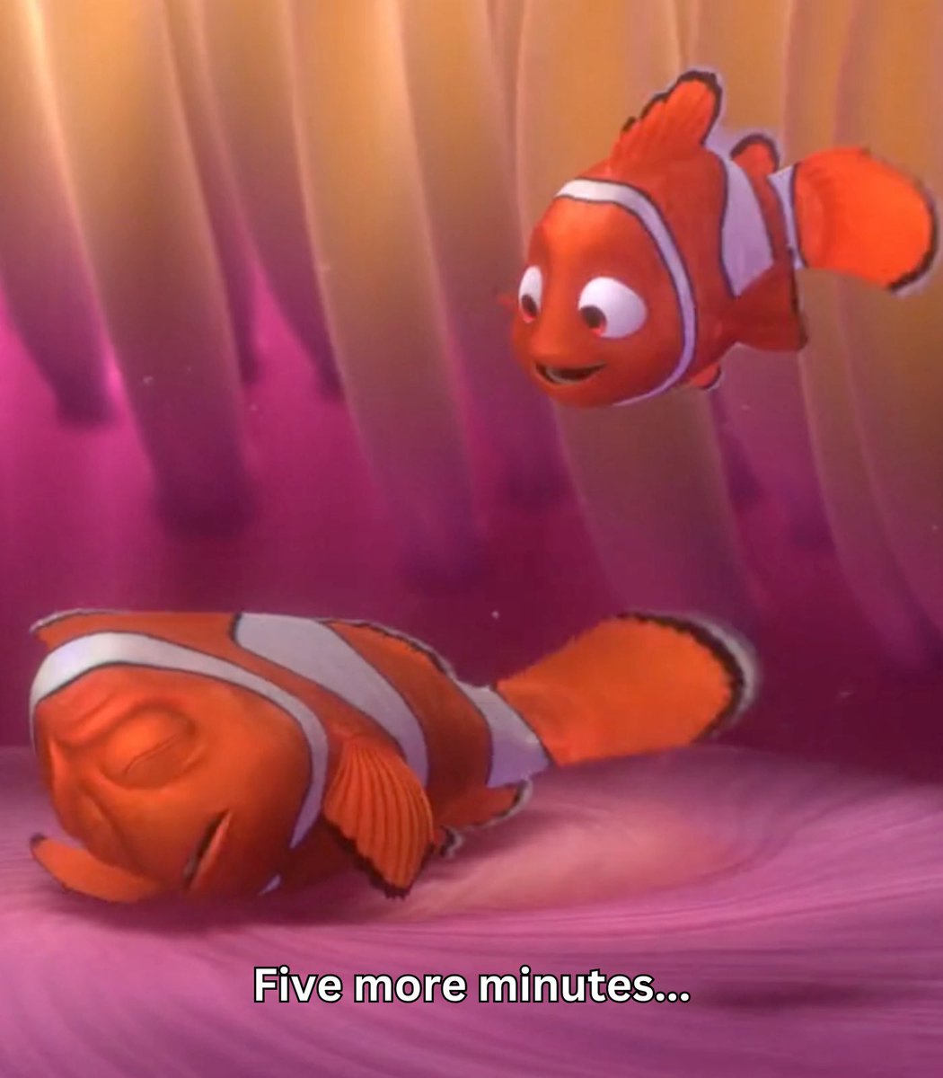 don't hit that snooze button 🐟 happy first day of school!

🎥: Finding Nemo (Andrew Stanton, 2003)