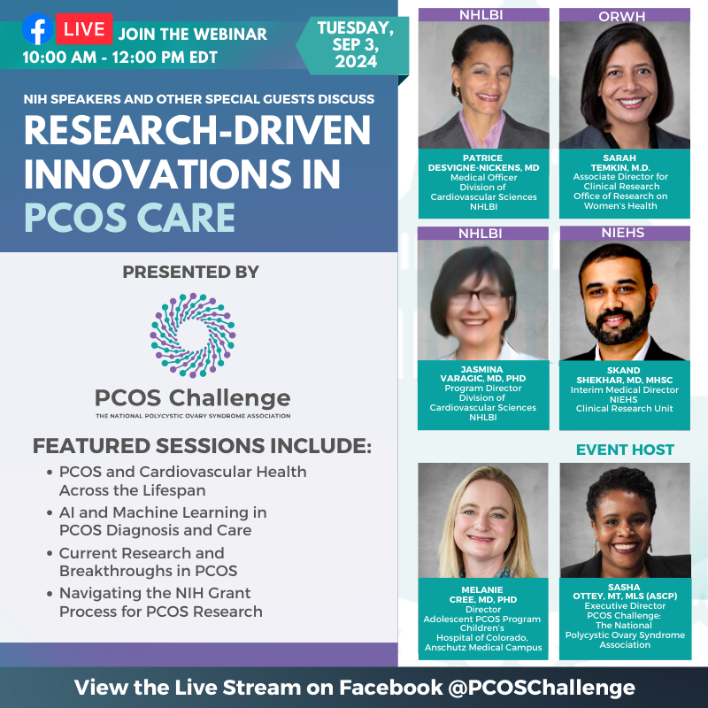 View the Live Stream Now at pcosawarenessmonth.org