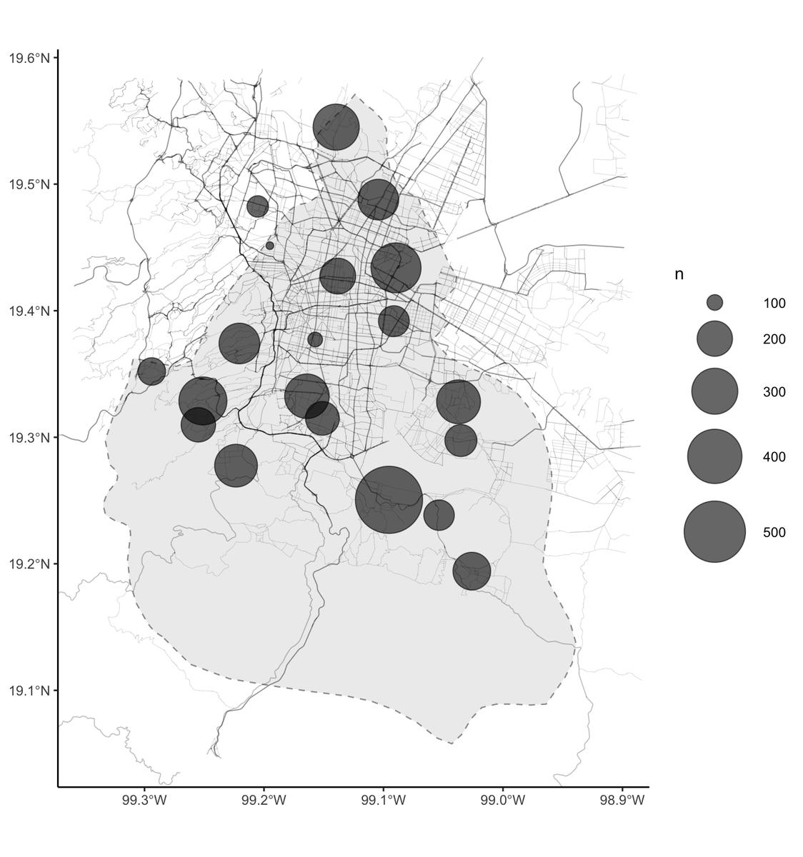 bastimapache's tweet photo. Tutorial de R para hacer mapas con calles y avenidas en {ggplot2} usando datos geográficos de OpenStreetMap https://t.co/gkIWUW8tfZ #Rstats https://t.co/suOlURD8uM