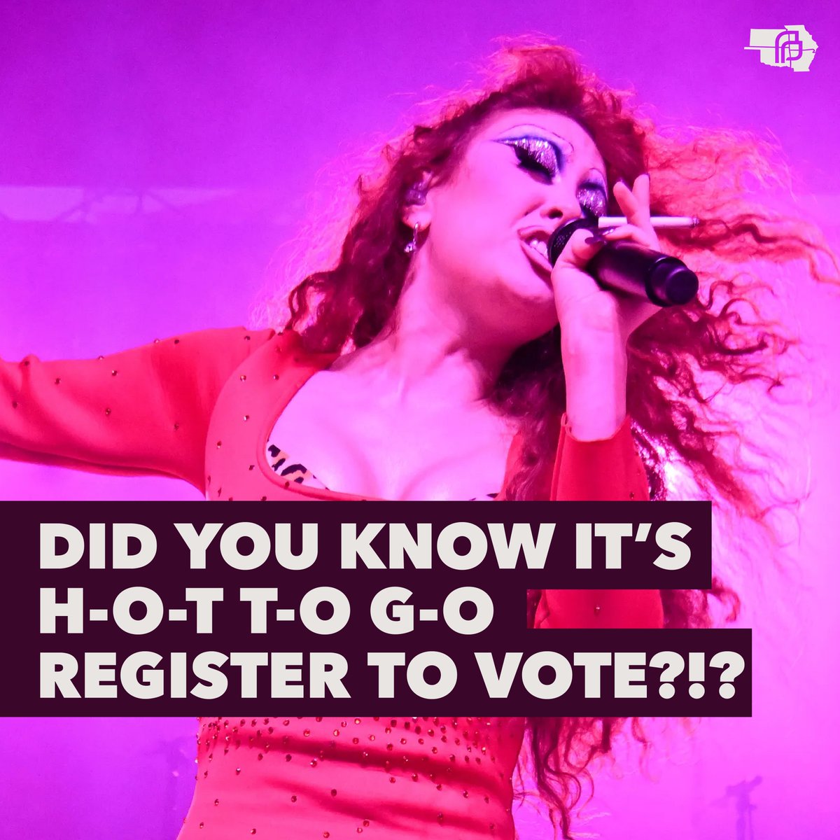 H-O-T  T-O  G-O... VOTE!
Did you know it's hot to be registered to vote? Check your registration: vote.org

<a href="/ChappellRoan/">Chappell Roan</a>