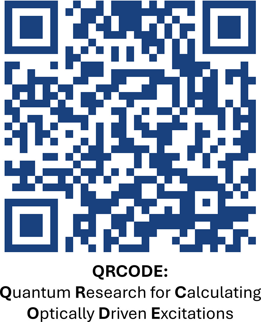 Prof. Bryan M. Wong (@bryanmwong) on Twitter photo We have developed a new quantum dynamics software module named "QRCODE" (Quantum Research for Calculating Optically Driven Excitations):
tinyurl.com/2wpw62j5
...and, yes, the table-of-contents image in the paper is itself a QRCODE!
#TDDFT #CompChem #DFT <a href="/UCRiverside/">UC Riverside</a> We have developed a new quantum dynamics software module named "QRCODE" (Quantum Research for Calculating Optically Driven Excitations):
tinyurl.com/2wpw62j5
...and, yes, the table-of-contents image in the paper is itself a QRCODE!
#TDDFT #CompChem #DFT <a href="/UCRiverside/">UC Riverside</a>
