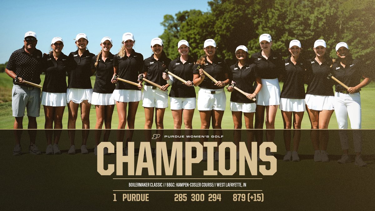 Title Defended ☑️
Home Course Protected ☑️

Purdue wins the 2024 Boilermaker Classic! 🚂🆙