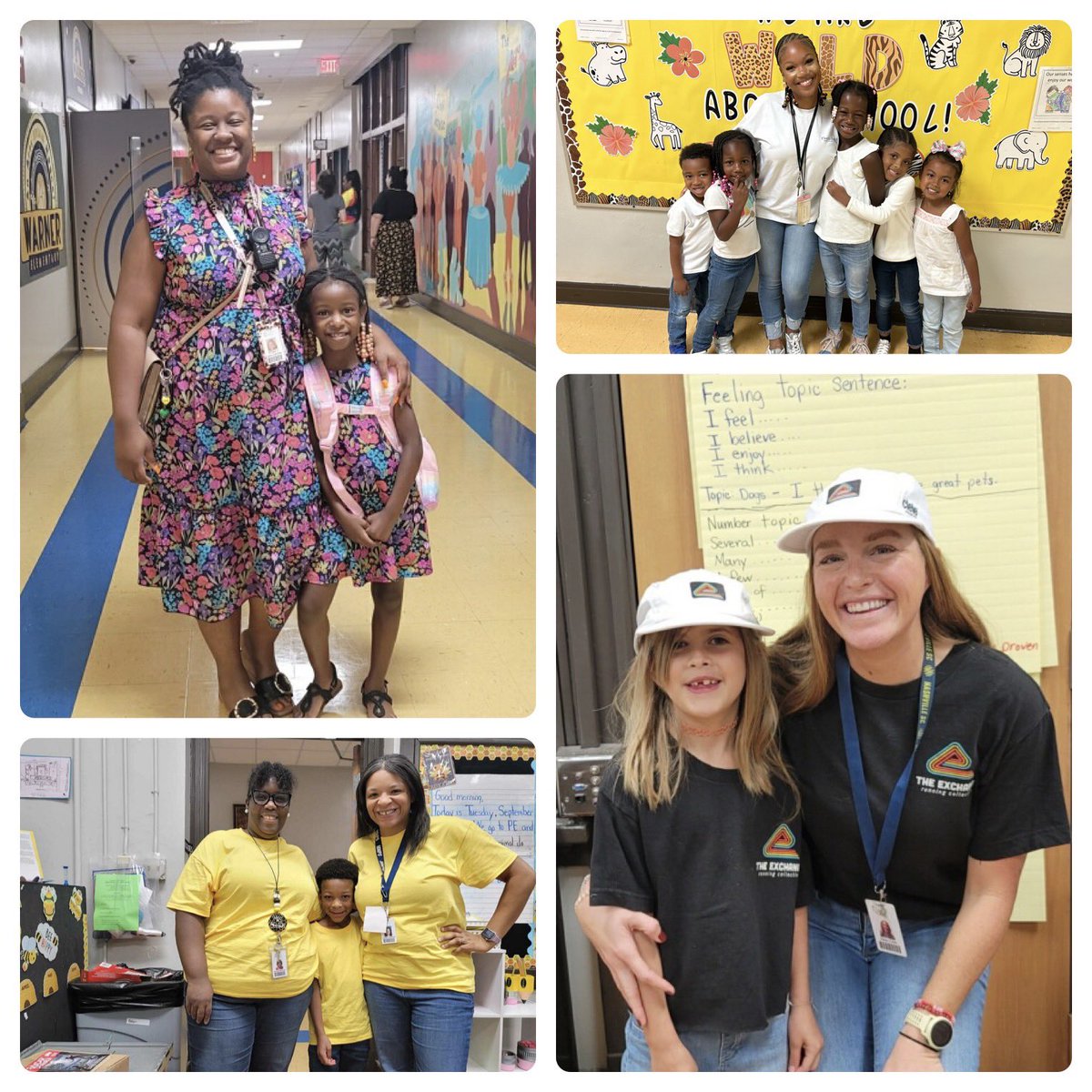🎉 It's Twin Tuesday at Warner Arts Magnet Elementary! Our amazing students are twinning it up in style today, celebrating their awesome 94% attendance for August! 👫👏 Way to show that school spirit! #SpiritWeek #TwinTuesday #WarnerArtsMagnet #AttendanceMatters