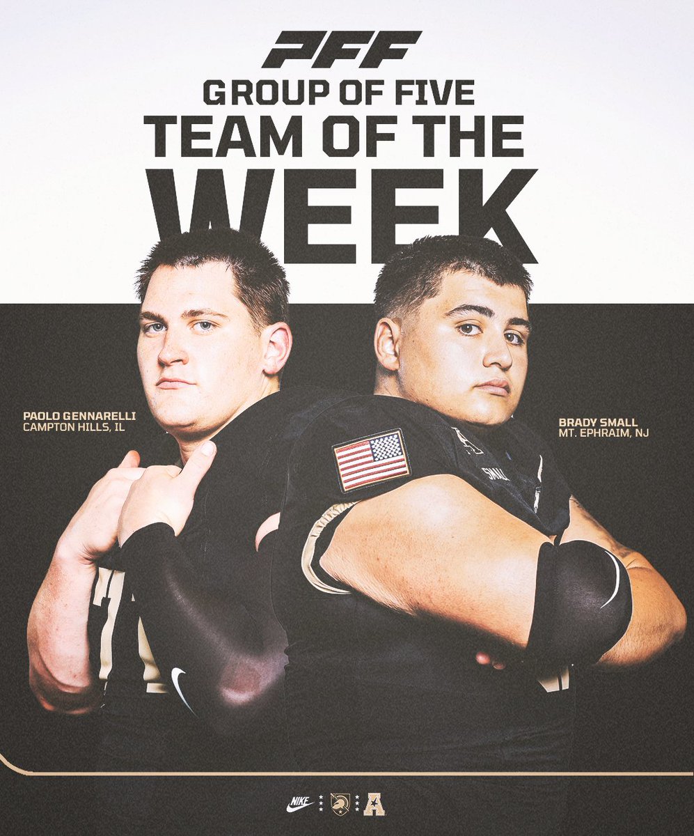 Congrats Paolo &amp; Brady 👏👏👏

<a href="/PFF_College/">PFF College</a> Group of 5 Team of the Week!