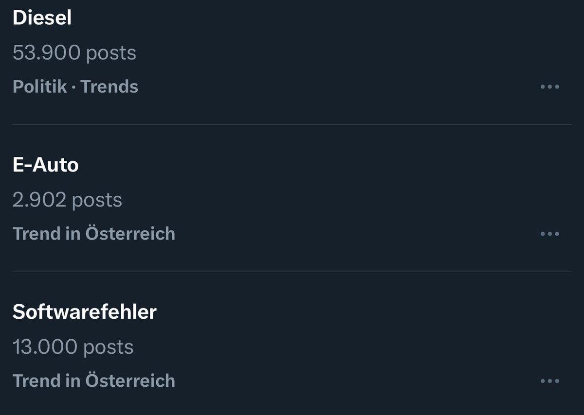 DaKoi_TM's tweet image. 3 Trends.
Einer davon passt nicht zum Thema 😂
#Softwarefehler