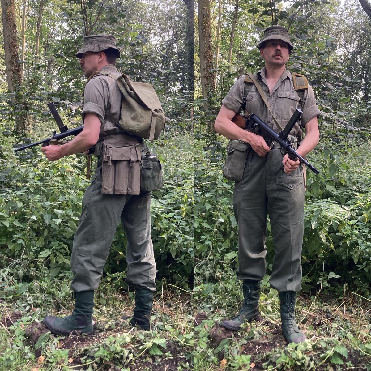 rifleman_moore's tweet photo. Section Commander, Malaya, Early 1950s https://t.co/xCQBmO44xq #VictoryShow #Reenactment #Reenacting #MilitaryHistory #LivingHistory #WWII #1940s #1950s #MalayanEmergency #Malaya #Malaysia #BritishEmpire #Commonwealth https://t.co/ClDIZLFy20