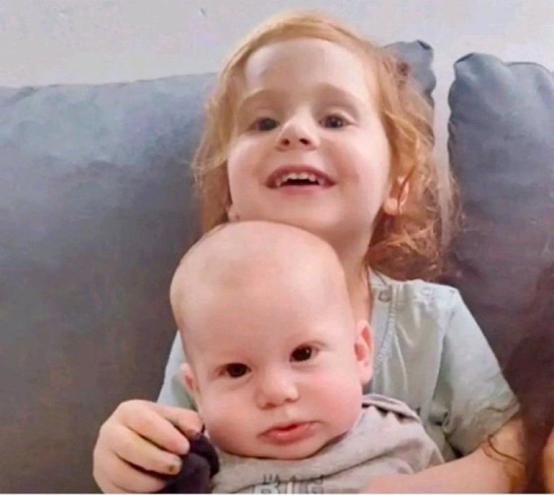 Your daily reminder that these two children have been held hostage in Gaza for almost 11 months by Hamas terrorists.