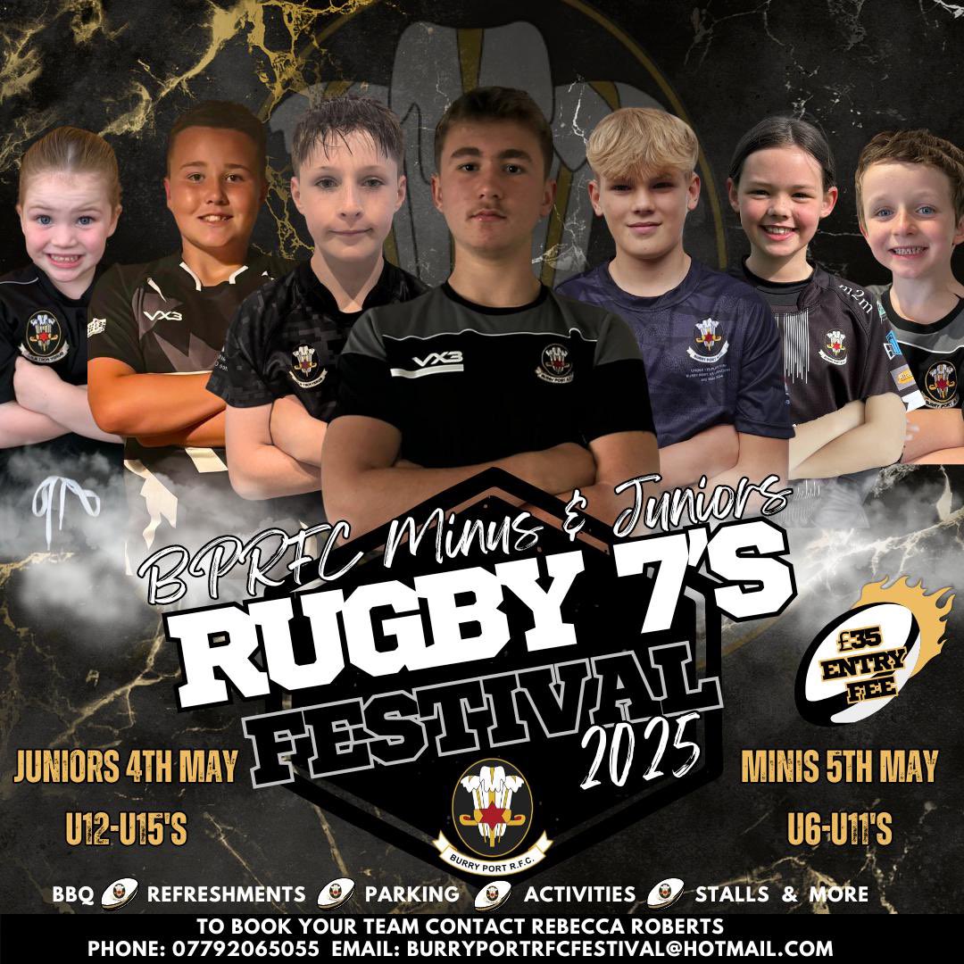 Burry Port RFC juniors (@burryrfc) on Twitter photo On your marks β¦get set β¦.go π¨
Booking has opened for our May Festival π€
Please complete the link to register your interest:
π docs.google.com/forms/d/e/1FAIβ¦
Set to be another belter of a weekend and the perfect way to round off the 24/25 season! π€ <a href="/AllWalesSport/">All Wales Sport</a> On your marks β¦get set β¦.go π¨
Booking has opened for our May Festival π€
Please complete the link to register your interest:
π docs.google.com/forms/d/e/1FAIβ¦
Set to be another belter of a weekend and the perfect way to round off the 24/25 season! π€ <a href="/AllWalesSport/">All Wales Sport</a>