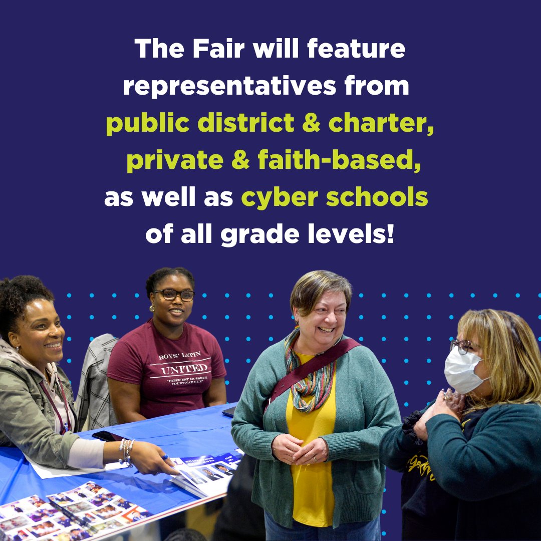 📢We are just 24 days away from the 2024 K-12 Philly School Fair! Here's what you need to know about this year's biggest school selection event for grades K-12. 

Get your free tickets at bit.ly/x-phillyschool….