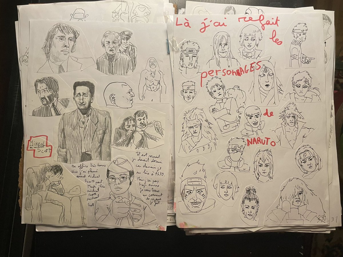 Un jour je vai faire une BD je crois  ( sketchbook 2023)