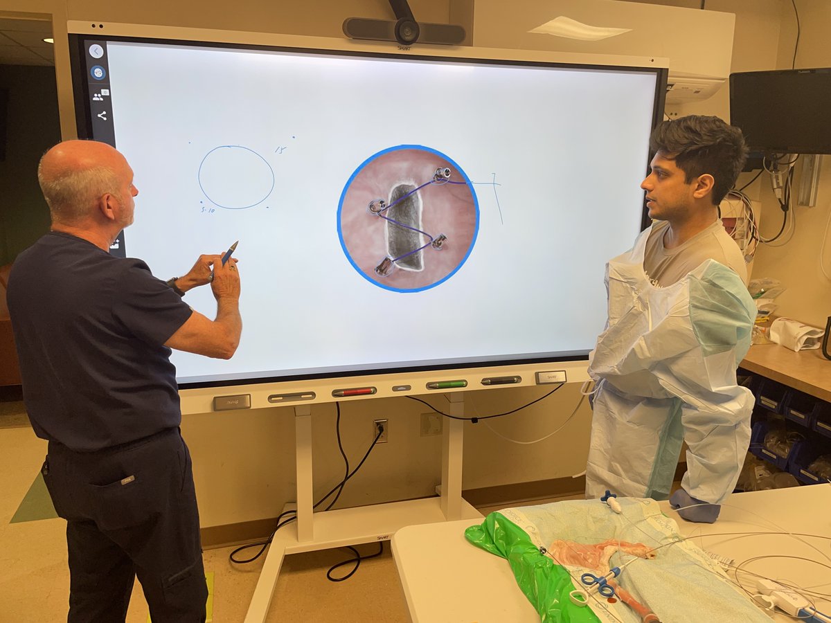 AchintyaSinghMD's tweet image. Excited day of learning @metrohealthCLE GI fellowship today ! 

Animal skills lab with focus on different closure techniques: 

Mantis clips 
X-tack 
Endoscopic suturing ! 

@motilitymike @DrewfordMD @bostonsci @SteveDSouzaMD
