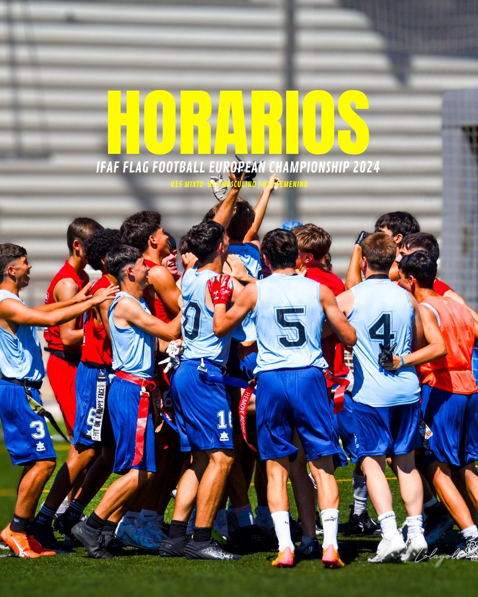ashisfootball's tweet photo. 🇪🇸 HORARIOS DE LOS PARTIDOS DE ESPAÑA EN EL EUROPEO 🇪🇸

🏆 IFAF Flag Football European Championship
📆 Del 06 al 09 de Septiembre
🏟 Belgrado, Serbia
🏈 Streaming partidos: https://t.co/VS0Hw4NcKB

➡️ ¡Sigue toda la info del Europeo en @ashisfootball! ⬅️

⬇️⬇️⬇️ https://t.co/Mo78g7Wf6I