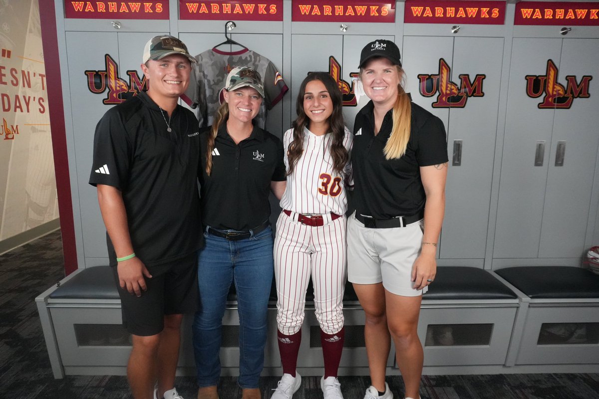 I’m beyond excited and blessed to announce that I have verbally committed to continue my academic and athletic career at University of Louisiana at Monroe.
Huge thank you to Coach Molly and the amazing coaching staff for giving me this opportunity. #AGTG #warhawks #committed