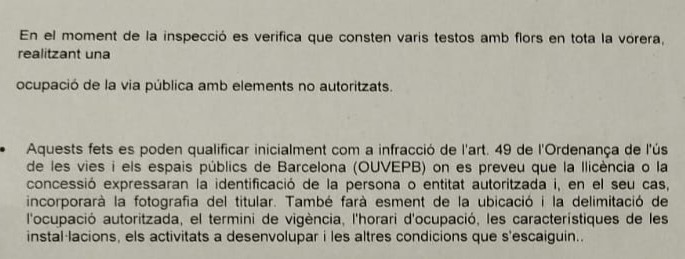 L'última vegada que vaig visitar el petit carrer Meridional, al #Clot, feia goig. Ara m'he assabentat que a la Raquel -una veïna- l'han multat amb 750 € per haver embellit aquest cul-de-sac amb testos, que la Urbana s'ha emportat. 750 EUROS! Què en penseu?