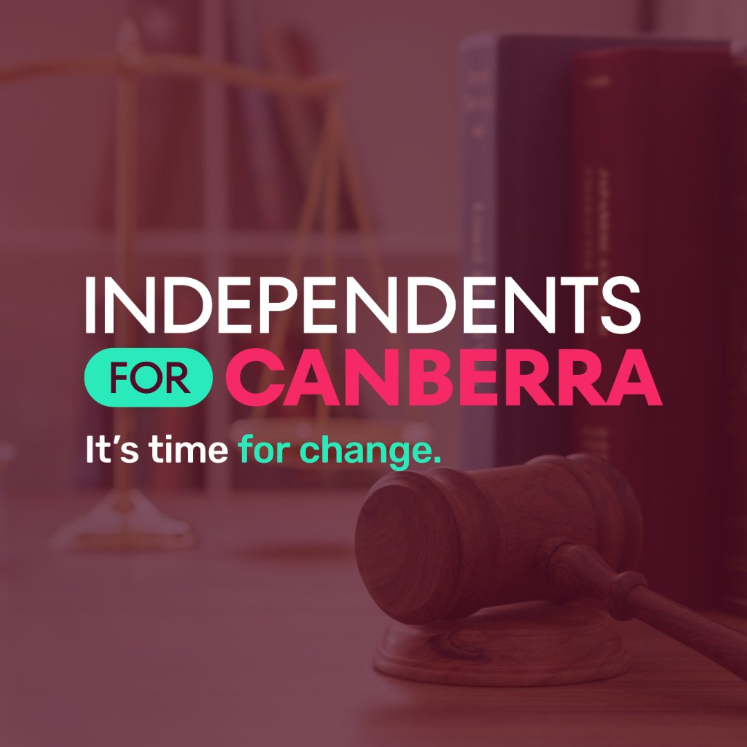 We've heard far too many stories of our criminal justice system failing both victims and offenders in Canberra.

We need a forward-thinking system that reduces repeat offending and keeps our community safe.

Learn more at independentsforcanberra.com/policy