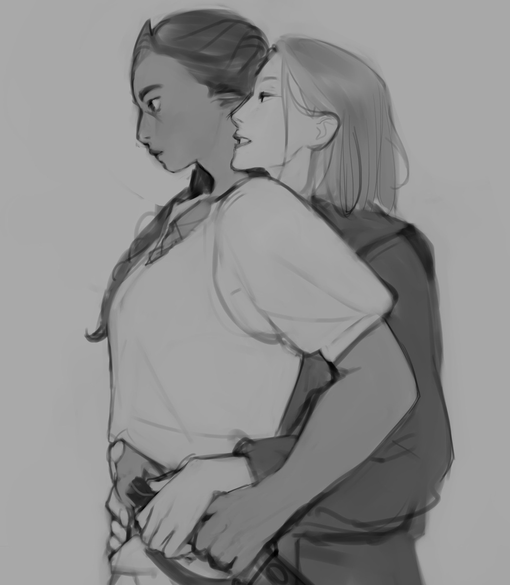 Sasha_SK_art's tweet photo. @thepumpkinheart Yes, sure!
By the way, the first character has exactly the relationship that you described ahaha, he is a feminine man with a masculine girl https://t.co/ZpD9G4q6FK
