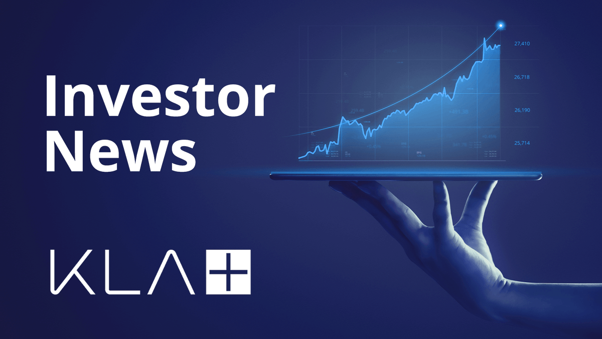 💻 Webcast Alert: <a href="/KLAcorp/">KLA</a> will be participating in 2 upcoming investor conferences starting tomorrow.  Details here: ir.kla.com