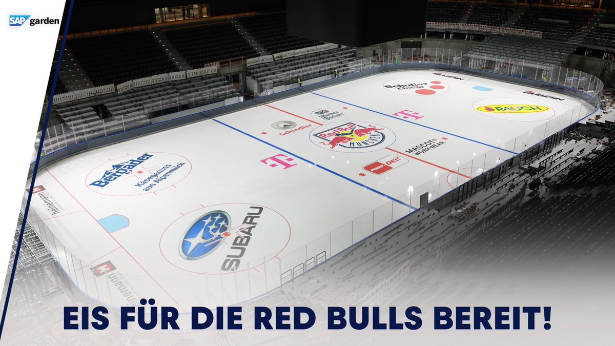 SAP Garden (@sapgarden) on Twitter photo Der wichtigste Schritt für das #GrandOpening Spiel von <a href="/RedBullMuenchen/">EHC Red Bull München</a> am 27.09. ist gemacht!🧊
Das Eis der Hauptspielfläche wartet darauf, im Duell zwischen dem viermaligen Eishockeymeister und dem <a href="/NHL/">NHL</a>-Team der <a href="/BuffaloSabres/">Buffalo Sabres</a> getestet zu werden.🤩
👉sapgarden.com/de/news/sap-ga… Der wichtigste Schritt für das #GrandOpening Spiel von <a href="/RedBullMuenchen/">EHC Red Bull München</a> am 27.09. ist gemacht!🧊
Das Eis der Hauptspielfläche wartet darauf, im Duell zwischen dem viermaligen Eishockeymeister und dem <a href="/NHL/">NHL</a>-Team der <a href="/BuffaloSabres/">Buffalo Sabres</a> getestet zu werden.🤩
👉sapgarden.com/de/news/sap-ga…