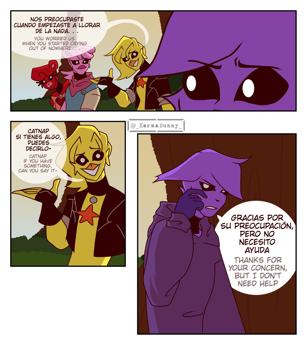 _KarmaBunny_'s tweet image. (5/?) Reviví hijitos *c vuelve a morir*

#SmilingCritters #smilingcrittersAU