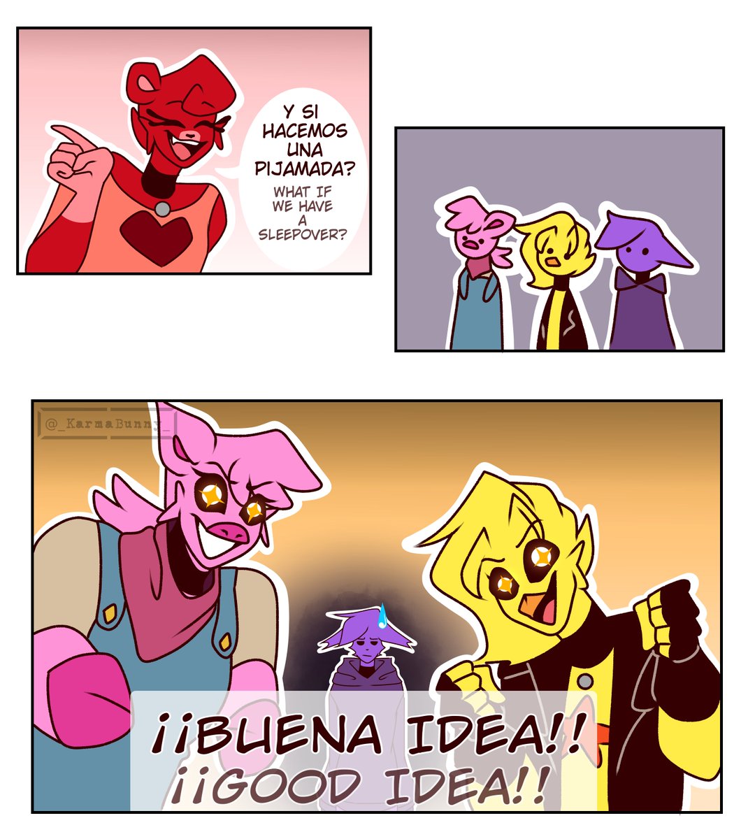 _KarmaBunny_'s tweet image. (5/?) Reviví hijitos *c vuelve a morir*

#SmilingCritters #smilingcrittersAU