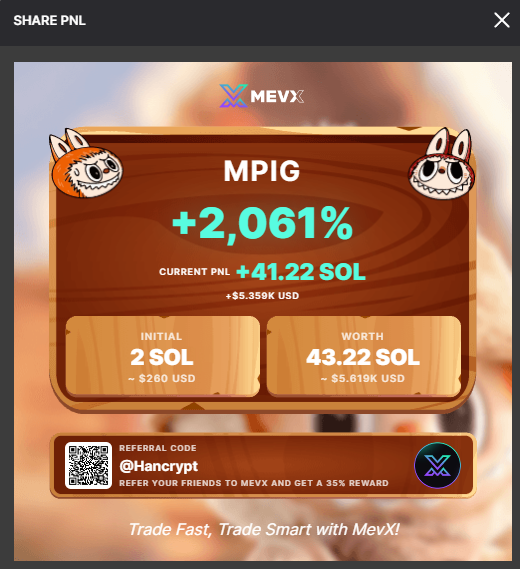 Han (@hanshillsol) on Twitter photo 🔥Project: <a href="/ManBearPig_SOL/">ManBearPigSOL</a>
🚀 BUY NOW
🪙 Coin: $MPIG/SOL
🏅Ca: AC8xU77G1YSGU9wqXi9Vv8NLTLFZphkkxgRX6VhDeC19
📍Bot: t.me/MevxTradingBot…
This is my ATH 👇👇
#AirdropBinance #Crypto
#MegaAirdrop #TaskOn
#Solana #Memes #Memecoin #BTC #Bitcoin 🔥Project: <a href="/ManBearPig_SOL/">ManBearPigSOL</a>
🚀 BUY NOW
🪙 Coin: $MPIG/SOL
🏅Ca: AC8xU77G1YSGU9wqXi9Vv8NLTLFZphkkxgRX6VhDeC19
📍Bot: t.me/MevxTradingBot…
This is my ATH 👇👇
#AirdropBinance #Crypto
#MegaAirdrop #TaskOn
#Solana #Memes #Memecoin #BTC #Bitcoin