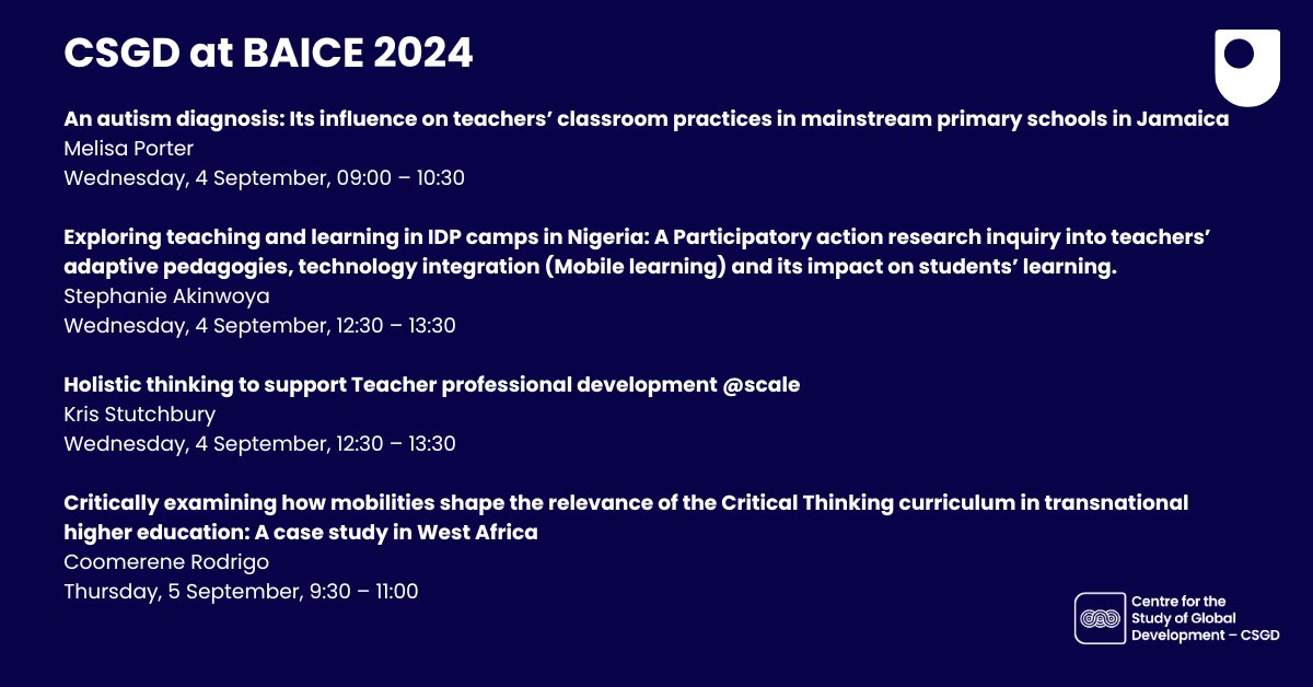 Centre for the Study of Global Development tweet media