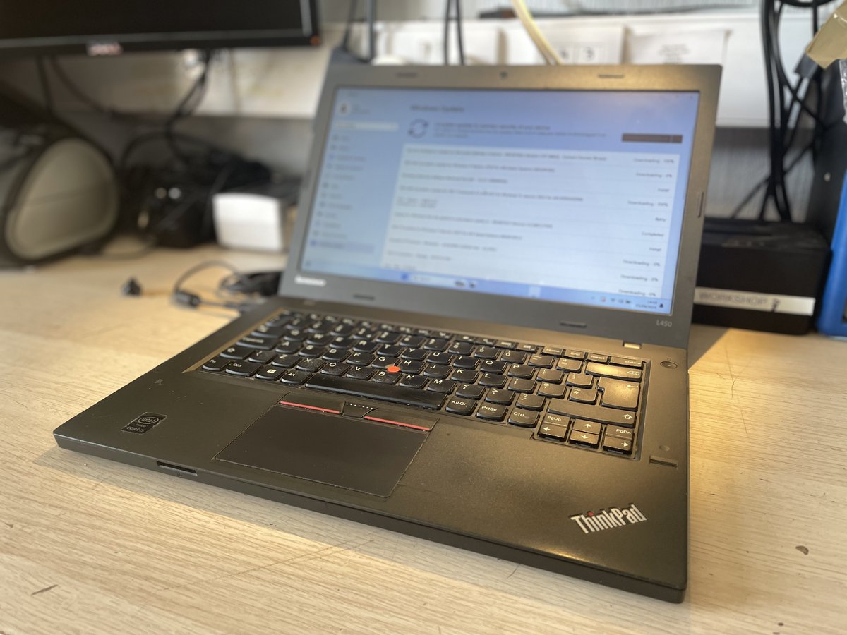 BridgeComputers's tweet photo. As a one off, we have a refurbished Lenovo ThinkPad available, with the following spec:
- Windows 11 Home
- 128GB SSD
- Intel i5 CPU 
- 8GB RAM
**£285** https://t.co/pvpX7UuYH2