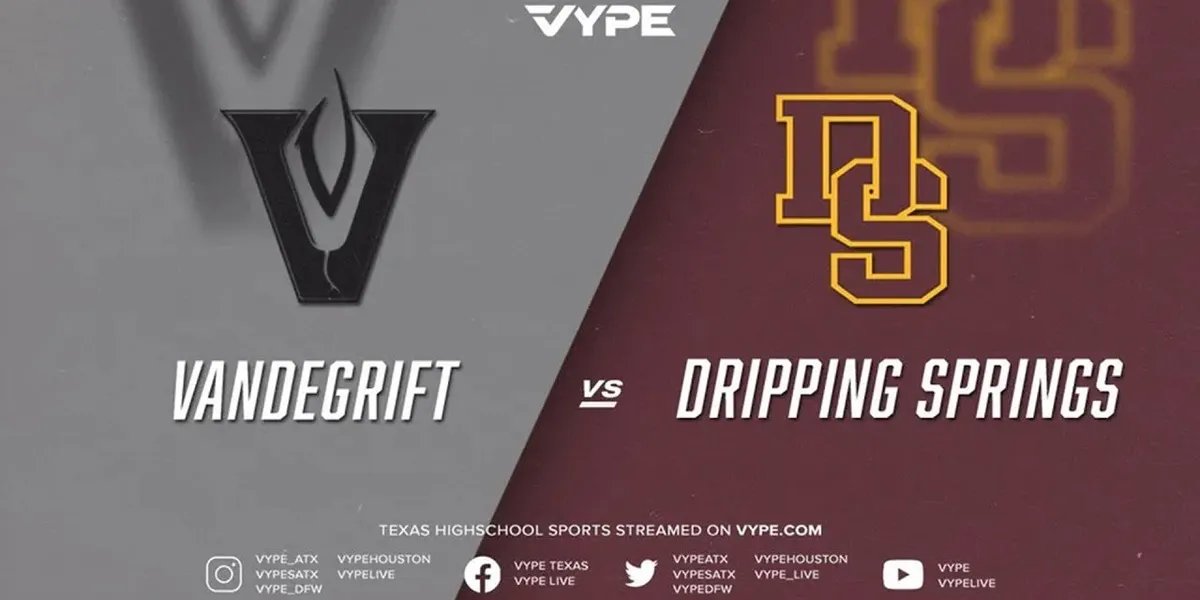 VypeATX's tweet photo. THE RECAP: State-ranked Vandegrift hammers Dripping Springs in opener🏈

🔗https://t.co/9rYbQouBw3 https://t.co/o4vWUeL0ZF
