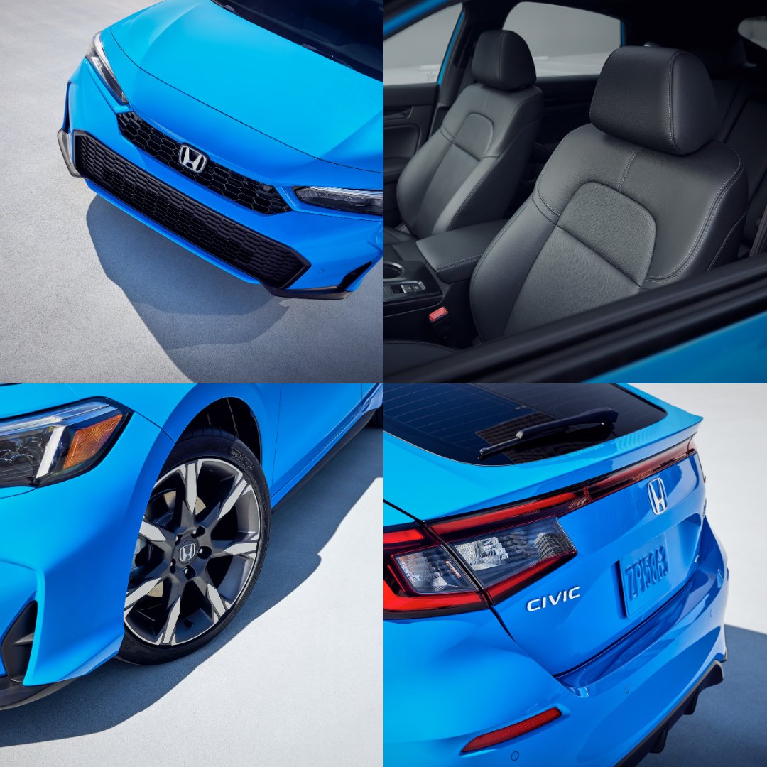 Honda's tweet image. See the Civic in a new light. Meet the new #CivicHybrid Hatchback, on sale now! Find yours: honda.us/4cJVgqG