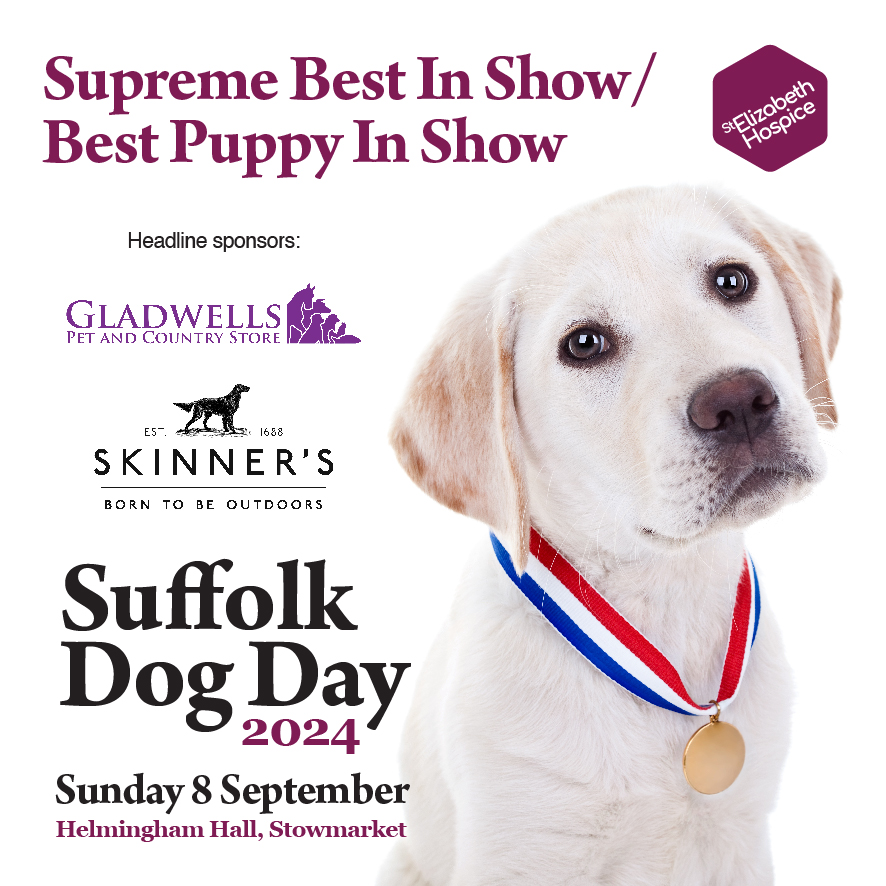 Who will be named Supreme Best In Show at Suffolk Dog Day 2024? 🏅

🐾 Book your tickets and class entry today - bit.ly/SuffolkDogDay24