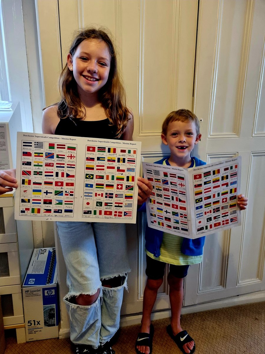 Two more proud #dorchsupersleuthers deliver their entry to this years competition which is still open until Monday the 9th so, don't forget to pop yours in to us (2nd floor 49 High West street) no matter how complete as every entry gets a small prize not just the big 3 winners!