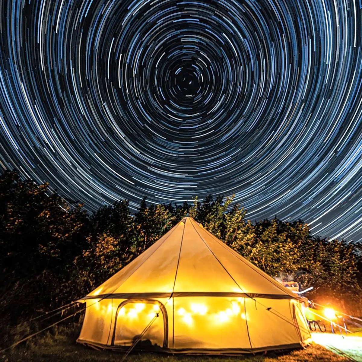 This dog-friendly #campsite in #Wales offers stunning views, cosy nights around the fire, and endless outdoor adventures in the Cambrian Mountains. If you're there for the weekend, don't miss out on the popular woodfired pizza nights 🍕🍕 pitchup.com/campsites/Wale…