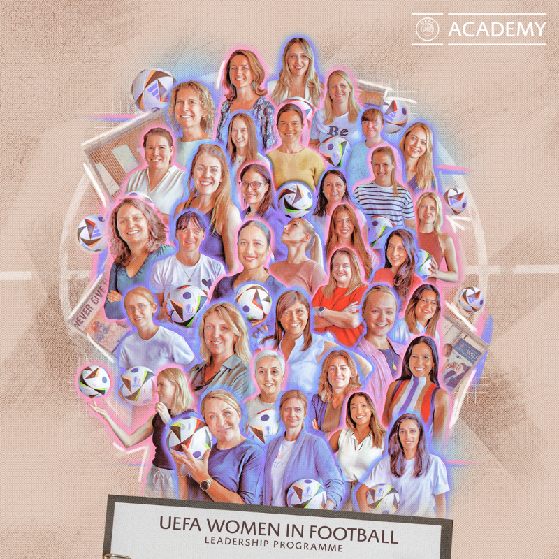 UEFA's tweet photo. 🚀 Empowering female leaders in football!

🌍 Run in collaboration with @IMD_BSchool and @EASPORTSFC, the #UEFAAcademy's 2024 Women in Football Leadership Programme has helped 34 candidates from across Europe prepare for senior roles within the game:  ⤵️