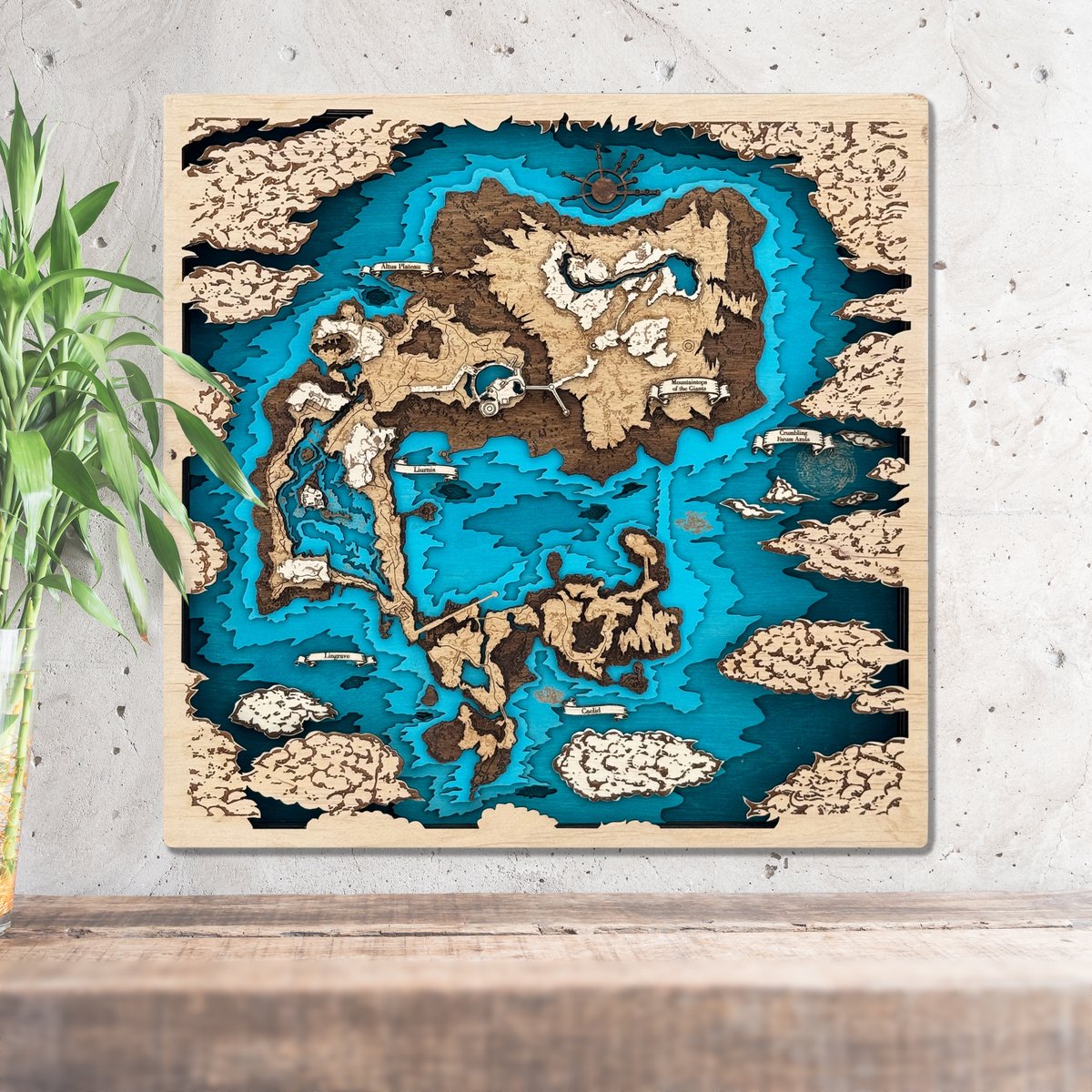 GebraCrafters's tweet photo. Explore the Lands Between with this handcrafted 3D wooden map of Elden Ring! Perfect for gamers and fantasy lovers. 🌍🎮 #EldenRing #LandsBetween #HandcraftedArt #GamingDecor #EpicAdventure https://t.co/oRWI3dfVHp