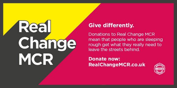 By working in partnership with voluntary &amp; community organisations providing frontline services for people facing homelessness, <a href="/RealChangeMANC/">Real Change MANC</a> enables individuals to tackle the reasons that made them homeless &amp; make lasting positive change.