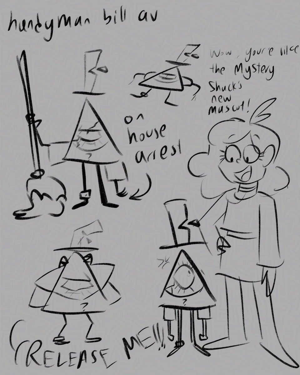 Fried_Arts's tweet photo. Some aus and doodle #GravityFallsAu #gravityfallsbillcipher #BillCipher #GravityFalls https://t.co/Kp8Xll8I77