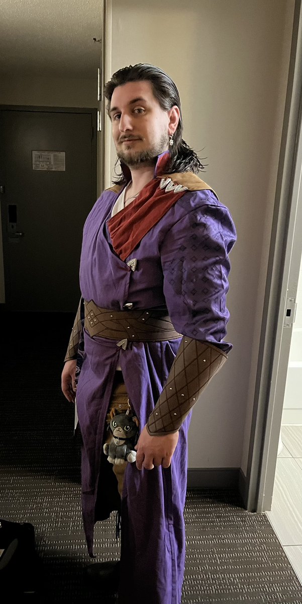 RenMasaoAnkoku's tweet image. For your humble consideration, master @TimDownie1 , 💜 my Gale 💜 
#cosplay #bg3  #BaldurGate3 #GaleOfWaterdeep