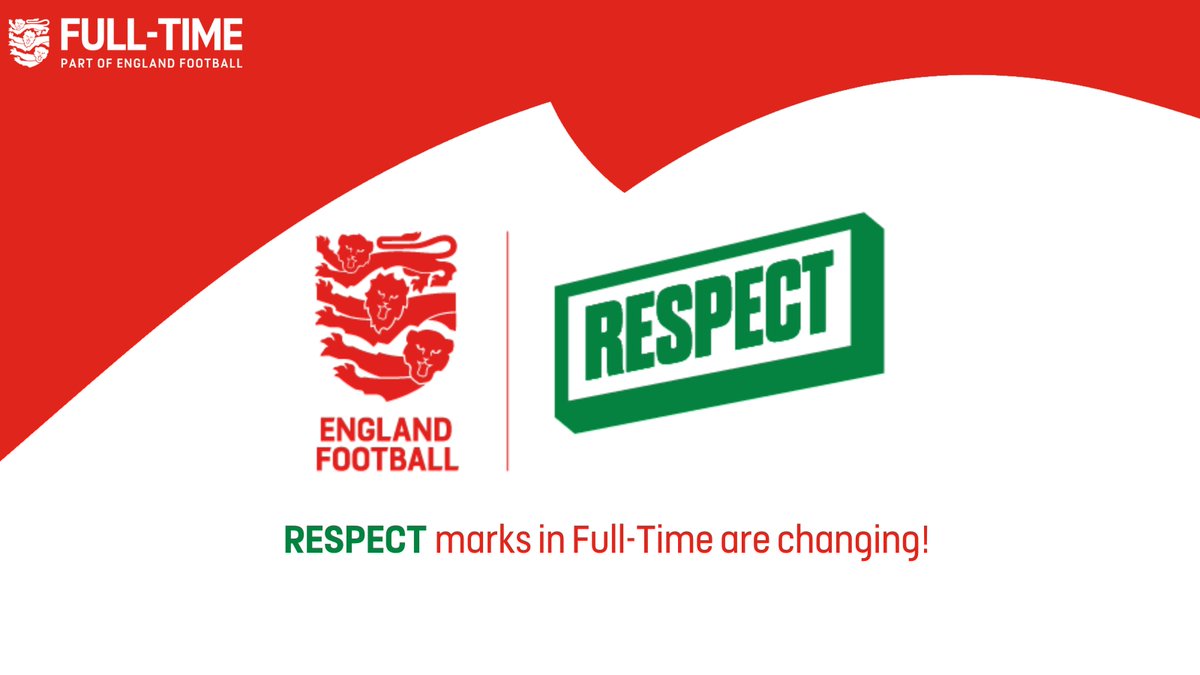 Looking forward to your first fixture this weekend?

You may notice our RESPECT marks have changed in Full-Time to reflect the new standards 🤝

ℹ️ Find out more bit.ly/4cOom8h
