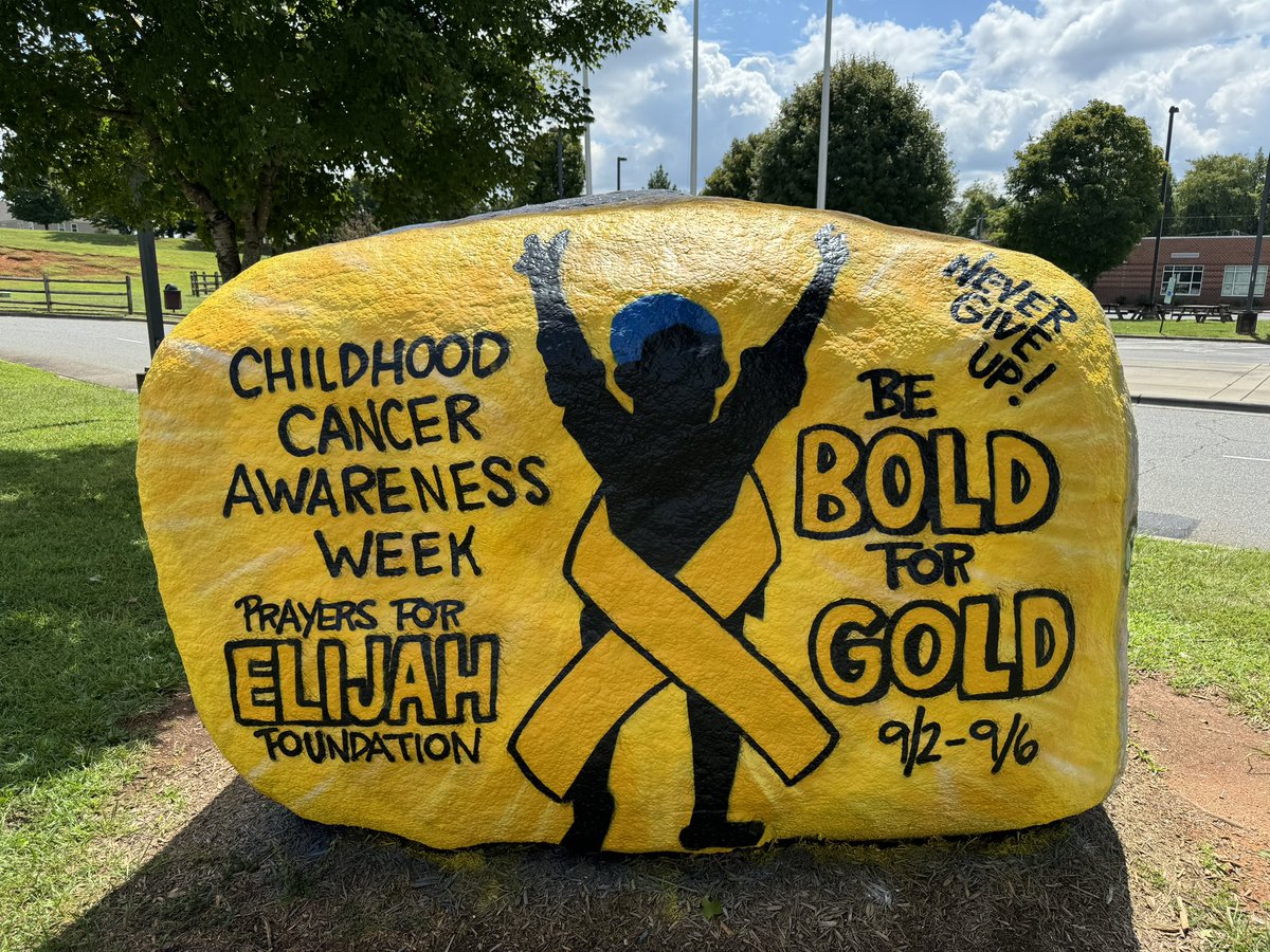 prayers4elijah's tweet photo. It’s Gold Out Week! Lots of theme days for our Cox Mill Comets and Gold Out athletic events for our Chargers! Come out to support our student athletes and watch them shine in their gold as they support childhood cancer awareness this week! 💛🎗️💛🎗️ https://t.co/4ESXt1jybP