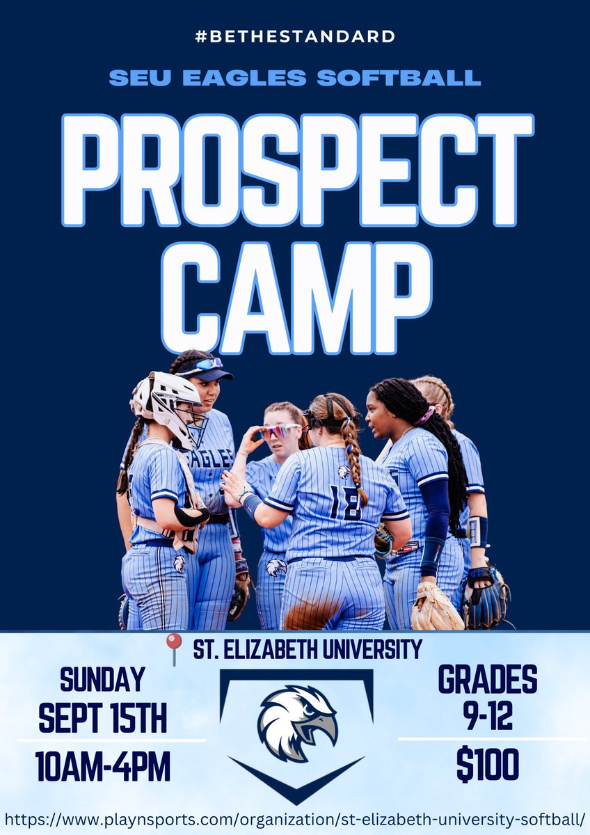 TWO WEEKS UNTIL OUR FALL PROSPECT CAMP❕Come join us on September 15th to train with our players and coaching staff!! Spots are filling up fast! Link in bio! Sign up now!! We can’t wait to see our future eagles there 💪🏼‼️ #bethestandard 🔥🦅🔥