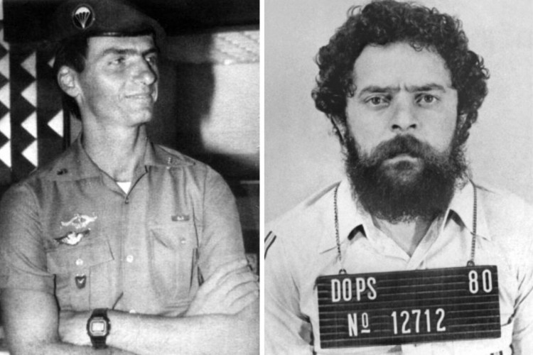 KALEBDOCS's tweet photo. 6. Na década de 80 quando LULA era preso, e BOLSONARO se formava em Educação Física pela AMAN.