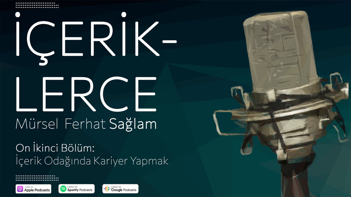 İçeriklerce Podcast (@iceriklerce) on Twitter photo 🎙️ İÇERİK ODAĞINDA KARİYER TAVSİYELERİ
🎧 spoti.fi/3MsOR8J
📺 bit.ly/4glW0FA
🌐 bit.ly/3MgaskI
#İçeriklerce #Podcast #MürselFerhatSağlam #İçerikPazarlaması #BrandingTürkiye #YouTube #Spotify #Kariyer #Motivasyon #Influencer #SonDakika #Sansürsüz 🎙️ İÇERİK ODAĞINDA KARİYER TAVSİYELERİ
🎧 spoti.fi/3MsOR8J
📺 bit.ly/4glW0FA
🌐 bit.ly/3MgaskI
#İçeriklerce #Podcast #MürselFerhatSağlam #İçerikPazarlaması #BrandingTürkiye #YouTube #Spotify #Kariyer #Motivasyon #Influencer #SonDakika #Sansürsüz