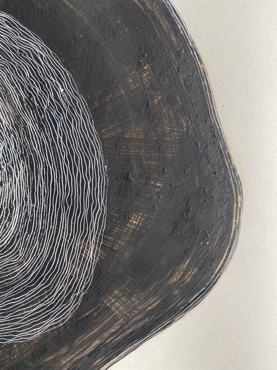 London clay-black Indian ink-white ink on paper 

Final drawings for <a href="/ReservoirDigs/">ReservoirDigs</a> residency 

PV open to all on Friday 20th September 6-8pm 
I will be around on Sat 21st &amp; Sun 22nd for those who are unable to make it Friday evening. 

Stuart Rd Allotments, Borland Road, Nunhead